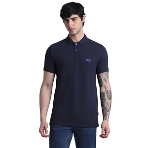 JackJones Mens Cotton Logo Print Slim Fit