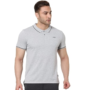 Jack Jones Mens Yellow Polo Collar