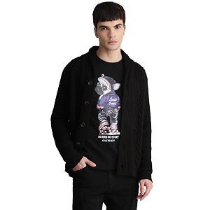 JACK JONES Men Acrylic Blend Collared
