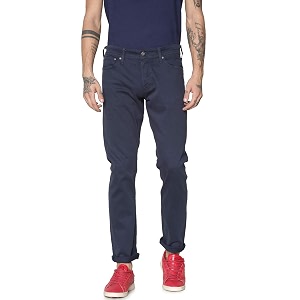 JACK JONES Mens 5 Pocket Solid