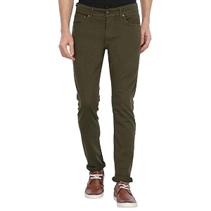 JACK JONES Mens 5 Pocket Solid