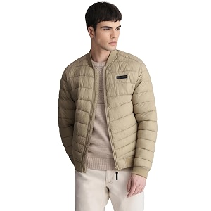 JACK JONES Solid Nylon Casual Puffer