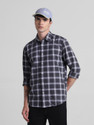 JACK & JONES Men Regular Fit Checkered Spread Collar Casual Shirt