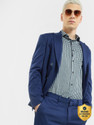 JACK JONES Men Checkered Casual Blue
