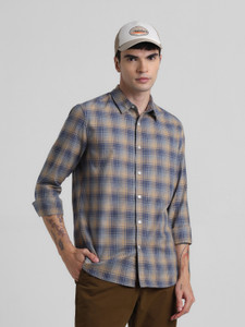 JACK JONES Men Checkered Casual Multicolor
