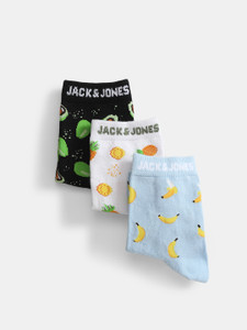 JACK JONES Men Graphic Print Mid-Calf