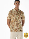 JACK JONES Men Printed Polo Neck