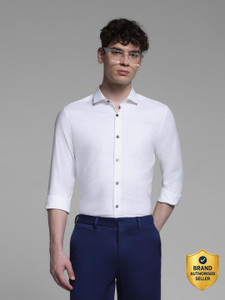 JACK JONES Men Solid Casual White