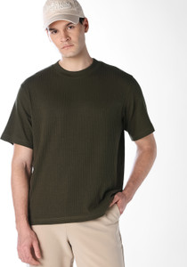 JACK JONES Men Solid Round Neck