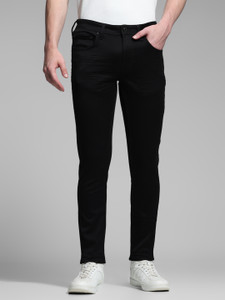 JACK JONES Slim Men Black Jeans