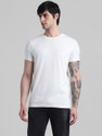 JACK JONES Solid Men Round Neck