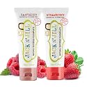 Jack N Jill Natural Toothpaste, Strawberry &amp; Raspberry, 1.76 oz (2 Pack)