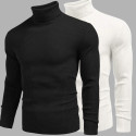 JACKBUZZ Men Solid High Neck Multicolor Sweater