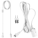 JACKYLED Extension Hanging Lantern Cord Cable Gear Switch UL 1-Pack 12Ft