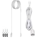 JACKYLED Extension Hanging Lantern Cord Cable 15Ft UL 1 Pack