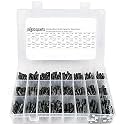JacobsParts 24 Value Radial Electrolytic Capacitor Assortment Kit (0.1uF-1000uF, 10V-50V) - Pack of 500