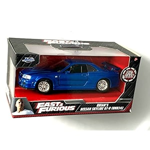 jada fast amp furious brian39s nissans skyline gt-r bnr34 - blue 132 scale