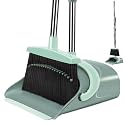 Jade Green Broom and Dustpan Combo Set - Long Handle Dustpan with Broom