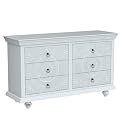 JAE Furniture Storage Cabinet with Drawers | Chest of Drawers Wooden for Living Room | Wooden Dressing Table | Sideboard and Cabinets | Solid Mango Wood (Light Grey)