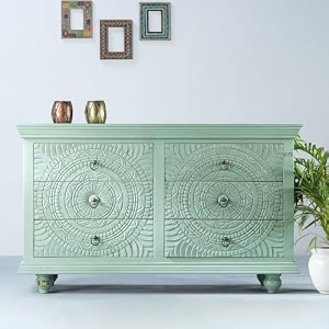 jae furniture wooden cabinet  crockery cabinet furniture  sideboard cabinet living room  cabinet for storage wooden furniture  chest of drawers wooden for living room  blue