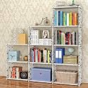 Book Self – 9 Layer Portable Book Shelf, Kids Books Racks for Home Plastic, Bookshelf for Home, Book Shelves, Book Stand, Book Organizer, Book Rack for Study Room/Library(Animal White, 9 Cases)