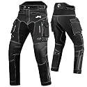 JAG Motorcycle Protective Pants with Armor, Water-Resistant Cordura Fabric