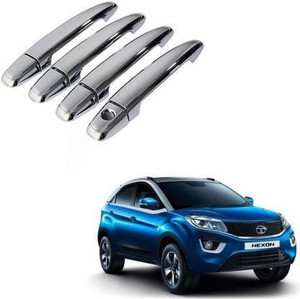 jagankirpa chrome door grab handle car covercatch cover for tata nexon set of 4 pcs silver chrome glossy tata nexon side garnish