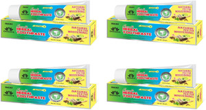 jagat devsutra dr recommended ayurvedic herbal fresh mint flavour toothpaste combo pack offer - 100 natural teeth whitening formula with no fluoride  no artificial colours toothpaste 500 g pack of 4