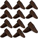 JaGely 11 Pair Reusable Cloth Shoe Covers for Indoors, Brown