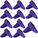 JaGely 11 Pair Reusable Cloth Shoe Covers for Indoors, Purple