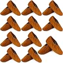 JaGely 11 Pair Reusable Cloth Shoe Covers for Indoors, Light Brown