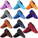 JaGely 11 Pair Reusable Cloth Shoe Covers for Indoors, Multicolor