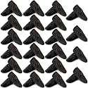 JaGely 22 Pair Reusable Cloth Shoe Covers for Indoors, Black
