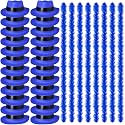 JaGely 48 Pcs Neon Party Hats &amp; Feather Boas for 80s Glow Party