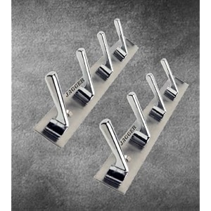 jagger jag322 wall mounted stainless steel wall hooks for hanging clothtowel hangerskey ring holderdoor hangershook railbthroom hanger  combo pack of 2  chrome finish 4 hook