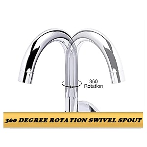 jagger jba204 brass pan sink cock tap for kitchen basin chrome finished wall mounted sink cock taps with foam flow 15mm silver with teflon tape and wall flange mark