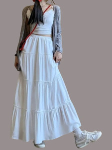 JAI GURUJI Women Flared White Skirt