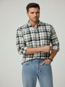 Jai Textiles Men Checkered Casual Green Shirt