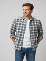 Jai Textiles Men Checkered Casual Grey Shirt