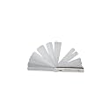 feeler gauge 0.03 to 1.0 mm 26 blades steel color black pack of 1