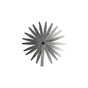 thickness gage feeler gauge 20 blades stainless steel white finish pack of 1