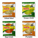 Jainam Papad Handmade 4 Flavors ( Black Pepper, Green Chilli, Red Chilli, Punjabi) Special 250gm X 4 Zipper pack Papad 1 kg Masala Papad (Pack of 4) (1 kg)