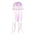Jainsons Pet Products Aquarium Glowing Artificial Silicon Jelly Fish Tank Ornament Decoration (Pink)
