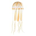 Jainsons Pet Products Realistic Glowing Jellyfish Aquarium Decoration with Soft, Flowing Tentacles Perfect Marine Fish Tank Ornament to Enhance Underwater and Create a Natural Look (Orange)