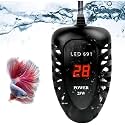 Jainsons Pet Products Aquarium Heater LED Digital Display Quartz Subminiature Design Heater | LED Digital Heater for Fish Turtle Tank Aquarium Temperature Heater (25W Aquarium LED Heater RS-691)