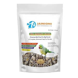 jainsons pet products bird food for all birds 400g  11 seed mix for budgies parrots sparrows  small bird food feeder bowl friendly  ideal for balcony feeders