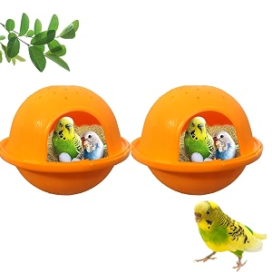 jainsons pet products small bird breeding nest box 10x12 cm - ideal for love birds java finches and canaries colors may vary perfect for creating comfortable breeding space pack of 2 small