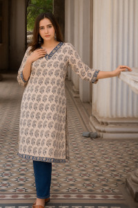 jaipur fashion women printed a-line kurta