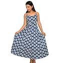 JAIPUR HAND BLOCK Cotton Sleeveless Long Flared