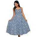 JAIPUR HAND BLOCK Cotton Sleeveless Long Flared